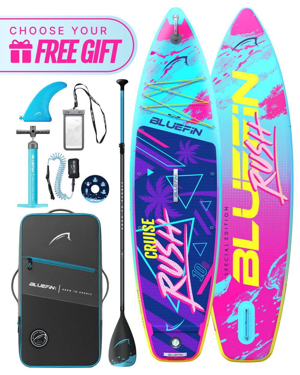 Cruise 10'8 Rush Limited Edition Premium Opblaasbaar SUP Paddleboard