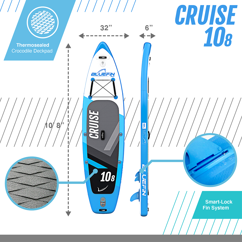 <tc>Cruise</tc> Opblaasbaar paddleboard met opruiming