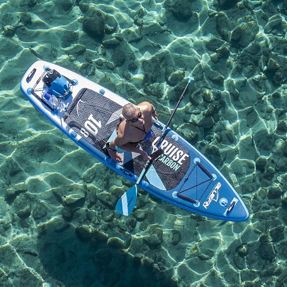 <tc>Cruise Carbon</tc> Opblaasbaar paddleboard met 12 opruimingen