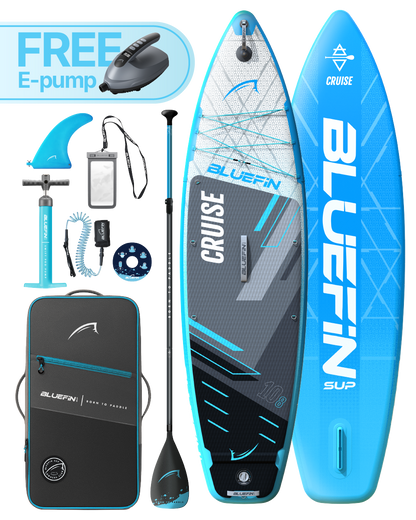 Cruise 10'8 Inflatable Paddleboard SUP - Blue