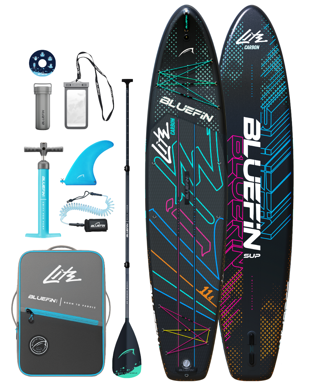 Lite Carbon 11'4 Premium Inflatable Paddleboard