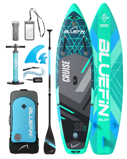 <tc>Cruise</tc> 10'8 <tc>Gecko Blue</tc> Opblaasbare paddleboard (editie 2024)