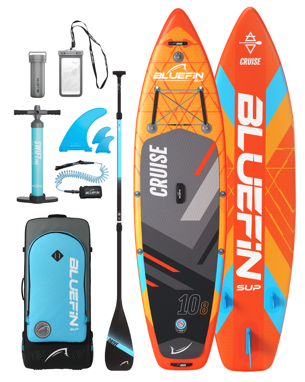 <tc>Cruise</tc> 10'8 <tc>Sunburst Orange</tc> Opblaasbare paddleboard (editie 2024)