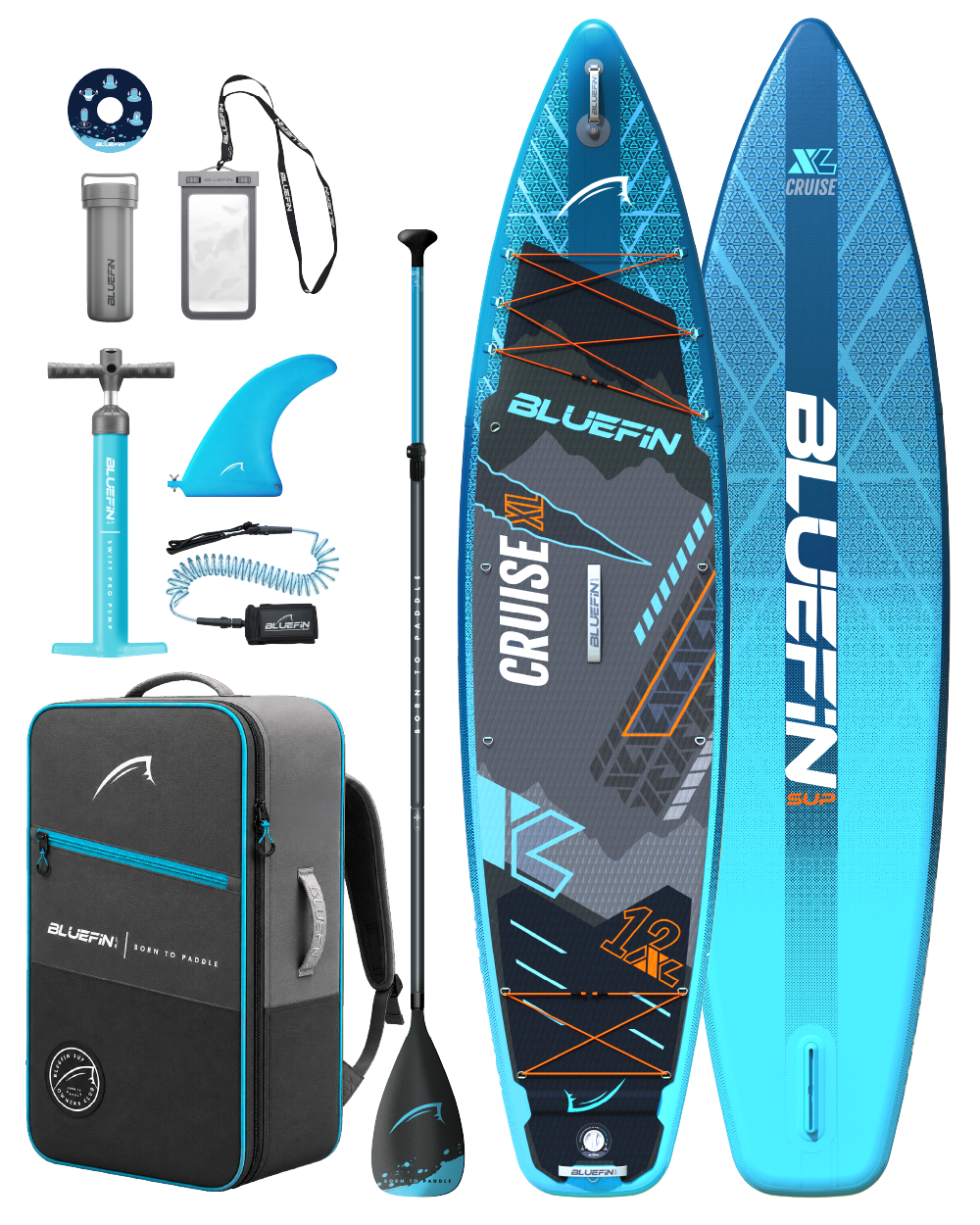 New Cruise 12' XL Premium Inflatable SUP Paddleboard