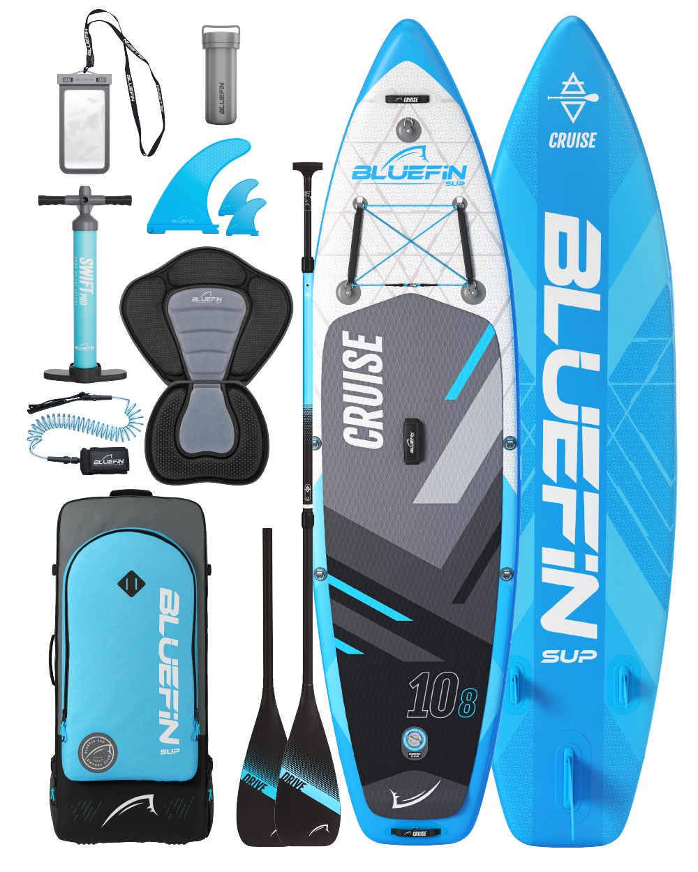 <tc>Cruise</tc> 10'8 <tc>Legacy Blue</tc> Opblaasbare paddleboard (editie 2024)