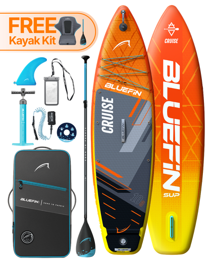 Cruise 10'8 Inflatable Paddleboard SUP - Orange